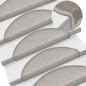 vidaXL Tappetini per Scale 15 pz Grigio Talpa 65x24x4 cm vidaXL Tappetini per Scale 15 pz Grigio Talpa 65x24x4 cm