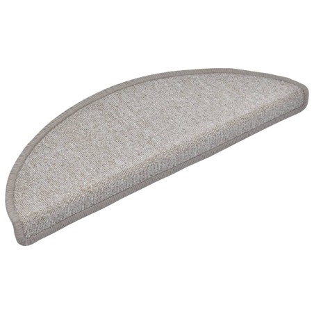 vidaXL Tappetini per Scale 15 pz Grigio Talpa 65x24x4 cm
