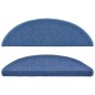 vidaXL Tappetini per Scale 15 pz Blu 56x17x3 cm vidaXL Tappetini per Scale 15 pz Blu 56x17x3 cm