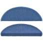 vidaXL Tappetini per Scale 15 pz Blu 65x24x4 cm