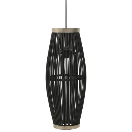 vidaXL Lampadario da Soffitto Nero in Salice 40 W 23x55 cm Ovale E27