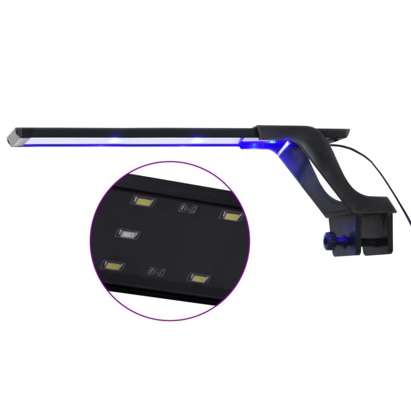 vidaXL Luce a LED per Acquario con Morsetti 35-55 cm Blu Bianco vidaXL Luce a LED per Acquario con Morsetti 35-55 cm Blu Bianco