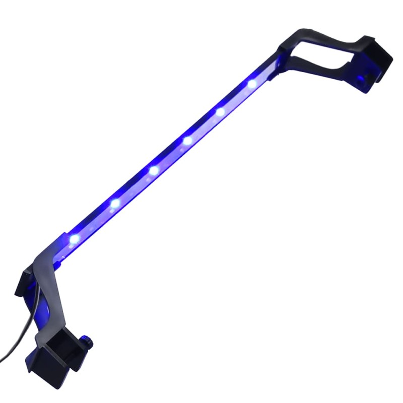vidaXL Luce a LED per Acquario con Morsetti 55-70 cm Blu e Bianco