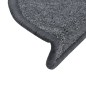 vidaXL Tappetini per Scale 15 pz Grigio Scuro 65x24x4 cm vidaXL Tappetini per Scale 15 pz Grigio Scuro 65x24x4 cm
