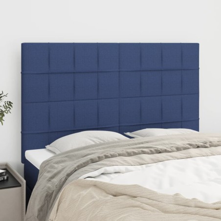 Testiere 4 pz Blu 72x5x78/88 cm in Tessuto