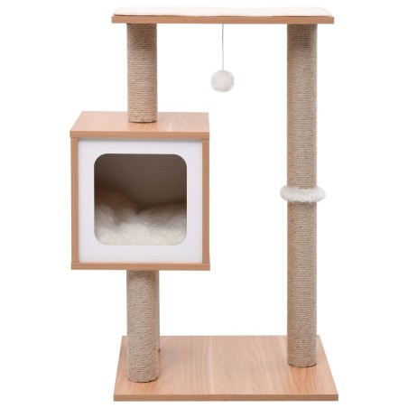 vidaXL Albero per Gatti con Tappeto Tiragraffi in Sisal 82 cm
