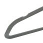 vidaXL Set Appendiabiti 50 pz Antiscivolo Grigio in Velluto vidaXL Set Appendiabiti 50 pz Antiscivolo Grigio in Velluto
