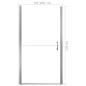 vidaXL Porta per Doccia in Vetro Temperato Smerigliato 100x178 cm vidaXL Porta per Doccia in Vetro Temperato Smerigliato 100x178 cm