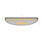 vidaXL Tappetini per Scale 15 pz Grigio Chiaro 65x24x4 cm