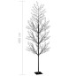 vidaXL Albero di Natale 1200 LED Bianco Freddo Ciliegio in Fiore 400cm vidaXL Albero di Natale 1200 LED Bianco Freddo Ciliegio in Fiore 400cm