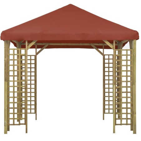 vidaXL Gazebo 3x3 m Terracotta