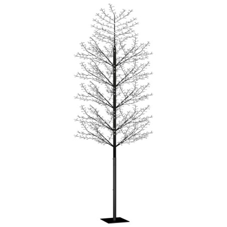vidaXL Albero di Natale 2000 LED Blu Ciliegio in Fiore 500cm