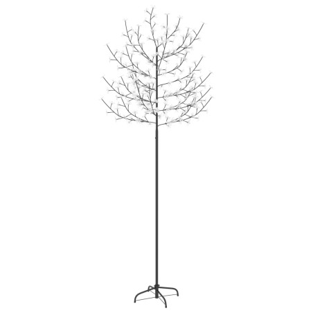 vidaXL Albero di Natale 220 LED Bianco Freddo Ciliegio in Fiore 220 cm