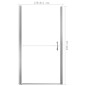 vidaXL Porta per Doccia in Vetro Temperato Smerigliato 81x195 cm vidaXL Porta per Doccia in Vetro Temperato Smerigliato 81x195 cm