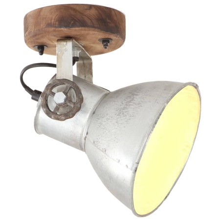 vidaXL Lampade da Parete/Soffitto 2 pz Industriale Argento 20x25cm E27