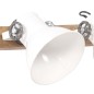 vidaXL Lampada da Parete Stile Industriale Bianca 90x25 cm E27