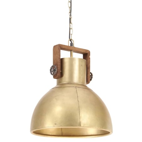 vidaXL Lampada a Sospensione Industriale 25 W Ottone Rotonda 40 cm E27