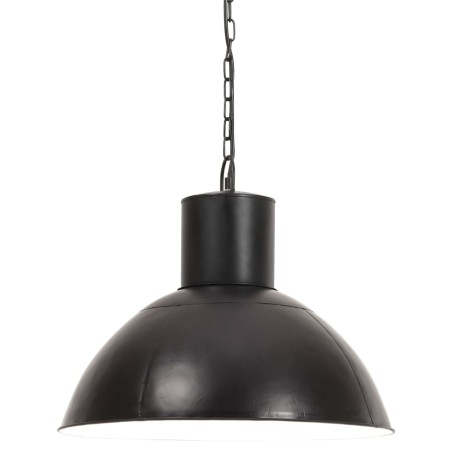 vidaXL Lampada a Sospensione 25 W Nera Rotonda 48 cm E27
