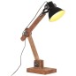 vidaXL Lampada da Scrivania Industriale Nera Rotonda 58x18x90 cm E27 vidaXL Lampada da Scrivania Industriale Nera Rotonda 58x18x90 cm E27