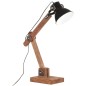 vidaXL Lampada da Scrivania Industriale Nera Rotonda 58x18x90 cm E27 vidaXL Lampada da Scrivania Industriale Nera Rotonda 58x18x90 cm E27