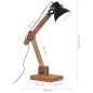 vidaXL Lampada da Scrivania Industriale Nera Rotonda 58x18x90 cm E27 vidaXL Lampada da Scrivania Industriale Nera Rotonda 58x18x90 cm E27