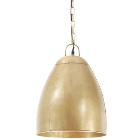 vidaXL Lampada a Sospensione Industriale 25 W Ottone Rotonda 32 cm E27