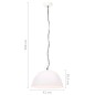vidaXL Lampada Industriale Vintage 25 W Bianca Rotonda 41 cm E27 vidaXL Lampada Industriale Vintage 25 W Bianca Rotonda 41 cm E27