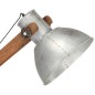 vidaXL Lampada da Pavimento Argento in Legno Massello di Mango E27 vidaXL Lampada da Pavimento Argento in Legno Massello di Mango E27