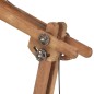 vidaXL Lampada da Pavimento Argento in Legno Massello di Mango E27 vidaXL Lampada da Pavimento Argento in Legno Massello di Mango E27