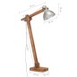 vidaXL Lampada da Pavimento Argento in Legno Massello di Mango E27 vidaXL Lampada da Pavimento Argento in Legno Massello di Mango E27