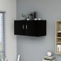 vidaXL Armadietto da Parete Nero 80x39x40 cm in Legno Multistrato vidaXL Armadietto da Parete Nero 80x39x40 cm in Legno Multistrato