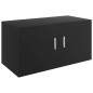 vidaXL Armadietto da Parete Nero 80x39x40 cm in Legno Multistrato vidaXL Armadietto da Parete Nero 80x39x40 cm in Legno Multistrato