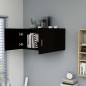 vidaXL Armadietto da Parete Nero 80x39x40 cm in Legno Multistrato vidaXL Armadietto da Parete Nero 80x39x40 cm in Legno Multistrato