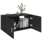 vidaXL Armadietto da Parete Nero 80x39x40 cm in Legno Multistrato vidaXL Armadietto da Parete Nero 80x39x40 cm in Legno Multistrato