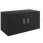 vidaXL Armadietto da Parete Nero 80x39x40 cm in Legno Multistrato vidaXL Armadietto da Parete Nero 80x39x40 cm in Legno Multistrato