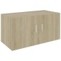 vidaXL Armadietto da Parete Rovere Sonoma 80x39x40 cm in Truciolato vidaXL Armadietto da Parete Rovere Sonoma 80x39x40 cm in Truciolato