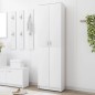 vidaXL Armadio per Ingresso Bianco 55x25x189 cm in Legno Multistrato vidaXL Armadio per Ingresso Bianco 55x25x189 cm in Legno Multistrato