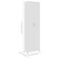 vidaXL Armadio per Ingresso Bianco 55x25x189 cm in Legno Multistrato vidaXL Armadio per Ingresso Bianco 55x25x189 cm in Legno Multistrato