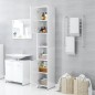 vidaXL Armadio da Bagno Bianco Lucido 30x30x183,5 cm in Truciolato vidaXL Armadio da Bagno Bianco Lucido 30x30x183,5 cm in Truciolato