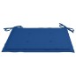 Sedie da Giardino 2 pz con Cuscini Blu Reale in Massello Teak Sedie da Giardino 2 pz con Cuscini Blu Reale in Massello Teak