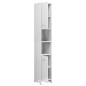 vidaXL Armadio da Bagno Bianco Lucido 30x30x183,5 cm in Truciolato vidaXL Armadio da Bagno Bianco Lucido 30x30x183,5 cm in Truciolato