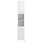 vidaXL Armadio da Bagno Bianco Lucido 30x30x183,5 cm in Truciolato vidaXL Armadio da Bagno Bianco Lucido 30x30x183,5 cm in Truciolato