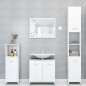 vidaXL Armadio da Bagno Bianco Lucido 30x30x183,5 cm in Truciolato vidaXL Armadio da Bagno Bianco Lucido 30x30x183,5 cm in Truciolato