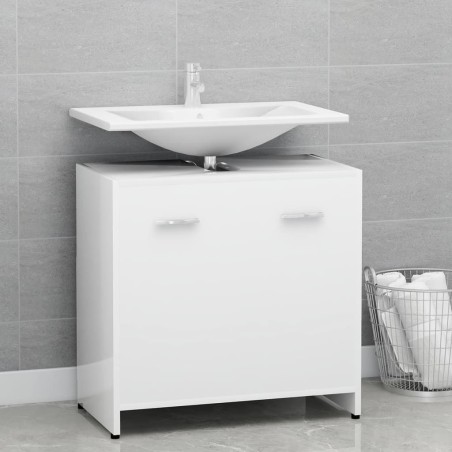 vidaXL Armadio da Bagno Bianco 60x33x61 cm in Legno Multistrato