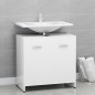 vidaXL Armadio da Bagno Bianco 60x33x61 cm in Legno Multistrato vidaXL Armadio da Bagno Bianco 60x33x61 cm in Legno Multistrato