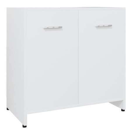 vidaXL Armadio da Bagno Bianco 60x33x61 cm in Legno Multistrato