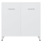 vidaXL Armadio da Bagno Bianco 60x33x61 cm in Legno Multistrato vidaXL Armadio da Bagno Bianco 60x33x61 cm in Legno Multistrato