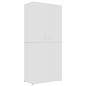 vidaXL Scarpiera Bianca 80x39x178 cm in Legno Multistrato