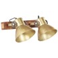 vidaXL Lampada da Parete in Stile Industriale Ottone 45x25 cm E27