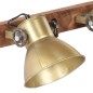 vidaXL Lampada da Parete in Stile Industriale Ottone 45x25 cm E27